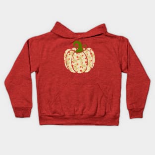 Boho Floral Pumpkin Kids Hoodie